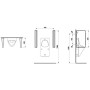 LAUFEN Cinto Urinal-Trennwand - Detailansicht