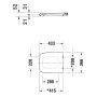 Duravit PuraVida WC-Sitz - technische Ansicht