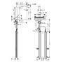 Miscelatore monocomando per lavello hansgrohe Aquno Select M81 250, beccuccio estraibile, 2 getti, sBox - immagine prodotto