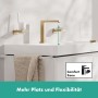 Rubinetto per lavabo hansgrohe Tecturis E a 2 fori 150 CoolStart risparmio idrico+ con tappo di scarico - vista tecnica
