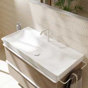 Lavabo hansgrohe Xelu Q 120 x 48 cm grezzo, con 1 foro per rubinetto