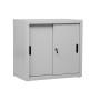 Armadio scorrevole in acciaio Wolfstahl 2 ripiani grigio chiaro 80 x 45 x 75 cm