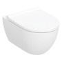 Geberit Acanto Set WC sospeso a scarico a pavimento, forma chiusa, TurboFlush, con sedile WC - vista dettagliata