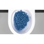 Geberit Acanto Set WC sospeso a scarico a pavimento, forma chiusa, TurboFlush, con sedile WC - vista tecnica