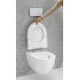 Geberit Acanto Set WC sospeso a scarico a pavimento, forma chiusa, TurboFlush, con sedile WC - vista dettagliata