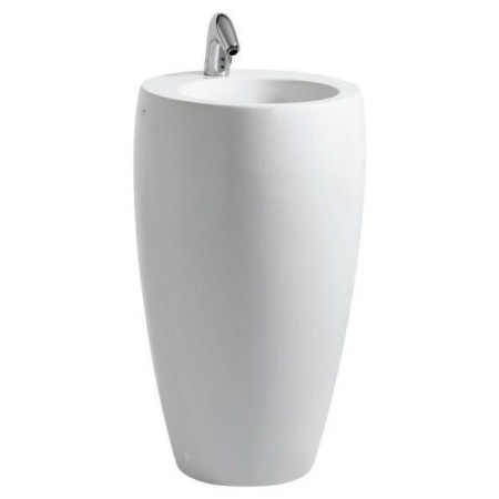 Lavabo sur colonne LAUFEN Alessi 53 cm avec trou pour robinet