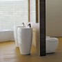Lavabo sur colonne LAUFEN Alessi 53 cm avec trou pour robinet - vue détaillée