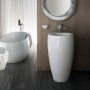 Lavabo sur colonne LAUFEN Alessi 53 cm avec trou pour robinet - photo produit