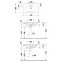 Meuble-lavabo Duravit Viu 83 cm avec 1 trou pour robinet, avec trop-plein