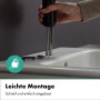 Robinet de lavabo monocommande hansgrohe Vernis Blend 70 CoolStart, avec bonde Push-Open - photo produit
