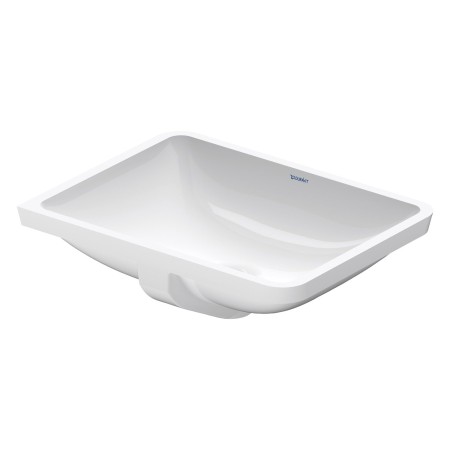 Lavabo encastré Duravit Starck 3 49 cm sans trou de robinet