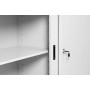 Armadio scorrevole in acciaio Wolfstahl 2 ripiani grigio chiaro 80 x 45 x 75 cm - immagine prodotto