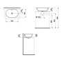 LAUFEN The New Classic Vasque 55 x 38 cm, avec trop-plein