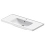 Lavabo meuble Duravit D-Neo 100,5 cm, avec 1 trou de robinet et trop-plein - vue détaillée