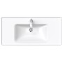 Lavabo meuble Duravit D-Neo 100,5 cm, avec 1 trou de robinet et trop-plein - vue technique