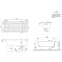 Villeroy & Boch Architectura Solo Badewanne 170 x 75 cm - Produktansicht
