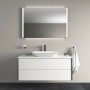 Vasque sur plan Duravit Viu 60 cm sans trou de robinet, sans trop-plein