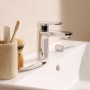hansgrohe Mélange Vernis Miscelatore Lavabo 100 CoolStart, con scarico Push-Open - vista dettagliata