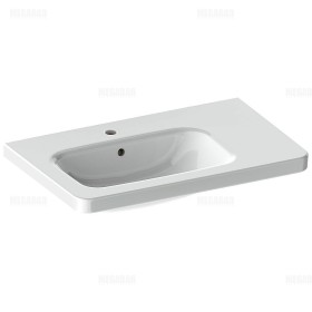 Lavabo meuble Duravit DuraStyle 80 cm asymétrique, vasque à gauche avec 1 trou de robinet