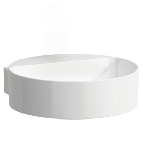 Lavabo à main LAUFEN Val 40 x 42,5 cm sans trou de robinet, sans trop-plein