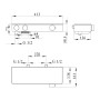 Villeroy & Boch Infinity Showers Badewannenthermostat eckig - Produktansicht