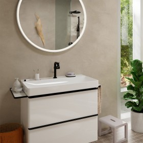 Robinet de lavabo monocommande hansgrohe Tecturis S 150 Fine CoolStart économiseur d'eau+ sans bonde