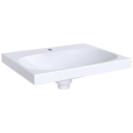 Lavabo Geberit Acanto avec trop-plein caché 60 x 48,2 cm