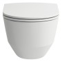 WC sospeso senza bordo LAUFEN PRO con sedile slim