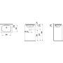 Vasque encastrée LAUFEN INO de dessus 50 x 36,5 cm sans trop-plein