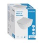 Geberit Smyle Square Set WC sospeso a scarico a pavimento, forma chiusa, Rimfree, con sedile WC - vista dettagliata