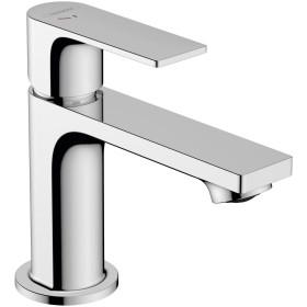 Rubinetto monocomando per lavabo hansgrohe Rebris E 80 CoolStart con scarico a tirante