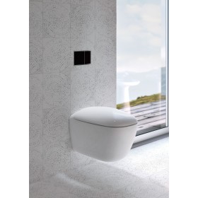 Geberit Citterio WC suspendu à chasse d'eau encastrée, Rimfree