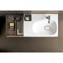 Vasque Geberit Citterio avec tablette à gauche, 90 cm - vue détaillée