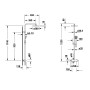 Duravit B.1 Shower System mit Brausethermostat - technische Ansicht