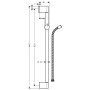 hansgrohe Unica Crometta Brausenstange 65 cm - technische Ansicht