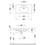 Lavabo sous meuble Duravit D-Code 85 cm