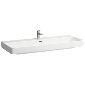 Lavabo encastrable LAUFEN PRO S 120 cm avec 1 trou de robinet, avec trop-plein