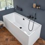 Baignoire rectangulaire Villeroy & Boch Collaro Duo 180 x 80 cm - vue technique