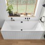 Baignoire encastrable rectangulaire Villeroy & Boch Collaro Duo 180 x 80 cm - vue technique