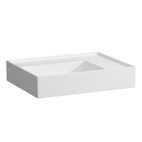 LAUFEN Lavabo Kartell 60 x 46 cm, avec étagère à droite, sans trou de robinet