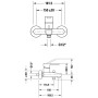 Duravit B.2 Einhebel-Wannenmischer Aufputz - Detailansicht