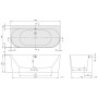 Baignoire encastrée Villeroy & Boch Oberon 2.0 180 x 80 cm