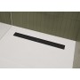 Ensemble complet de caniveau de douche hansgrohe RainDrain Go 500 à carreler à l'arrière - vue technique