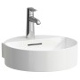 Lavabo encastré mural LAUFEN Val 40 x 42,5 cm avec 1 trou de robinet, avec trop-plein