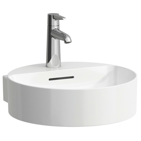 Évier de lavabo mural LAUFEN Val 40 x 42,5 cm avec 1 trou de robinet, avec trop-plein