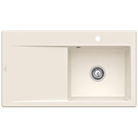 Villeroy & Boch Subway Style 50 Einbauspüle, Ablaufgarnitur mit Handbetätigung, Becken rechts
