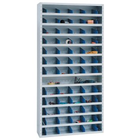 Wolfstahl Sichtlagerschrank (Magazinschrank) lichtgrau 100 x 30 x 198 cm