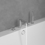 Villeroy & Boch Conum Vierloch-Badewannenrandarmatur - technische Ansicht