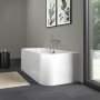 Baignoire Duravit Happy D.2 Rectangle 180 x 80 cm, avec habillage en acrylique intégré - photo produit
