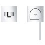 Robinet de lavabo mural GROHE Plus à 2 trous, saillie de 14,7 cm - vue technique